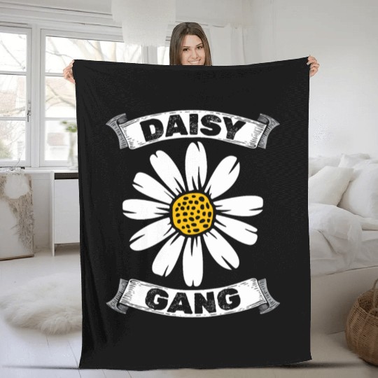 Daisy Garden Gardening Gardener Fleece Blankets