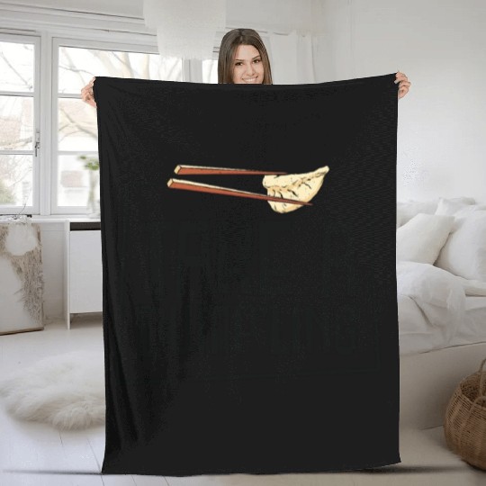 Dumpling Asian Food Chinese Food Fan Fleece Blankets