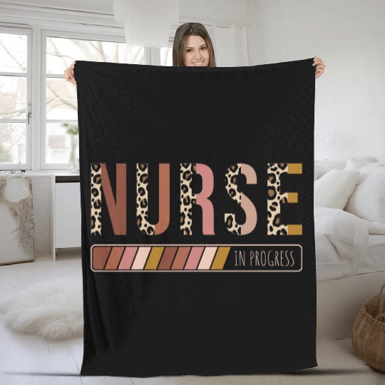 Nurse Loading Nurse In Progress Future Nurse Fleece Blankets