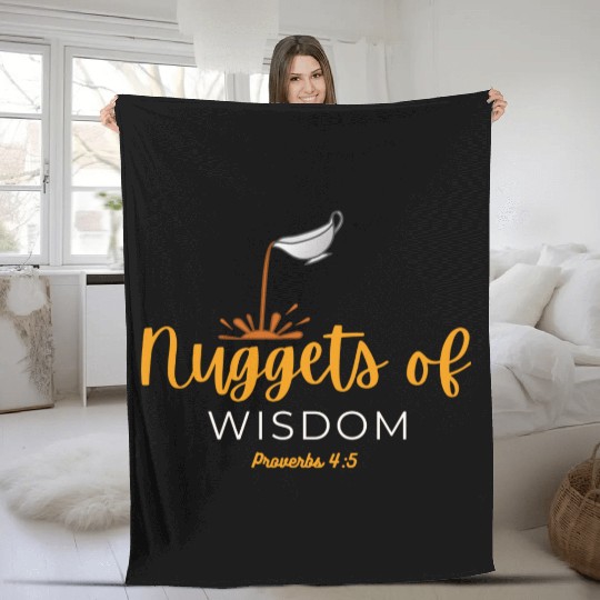 Nuggets of Wisdom Fleece Blankets