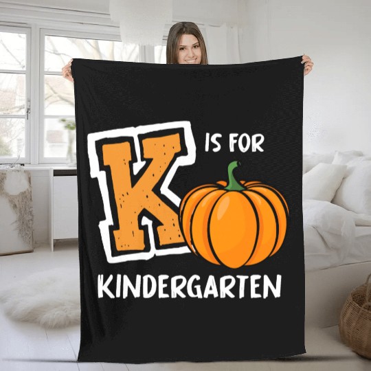 K Is For Kindergarten Preschool Teacher Gifts Fleece Blankets
