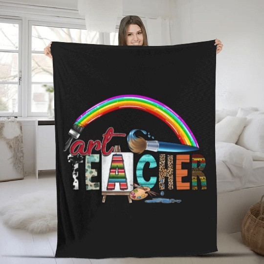 Art Teacher Fleece Blankets