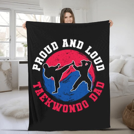 TKD Korean Martial Arts Tae Kwon Fleece Blankets