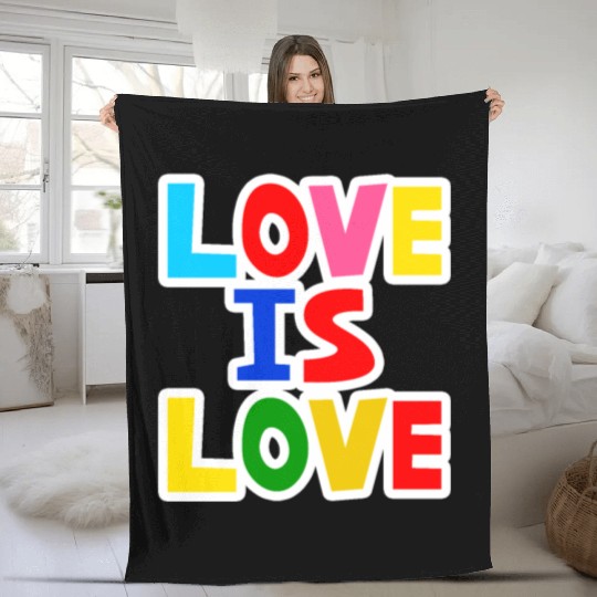 Love is Love Fleece Blankets