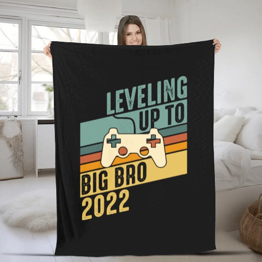 Level up Big Brother 2022 Baby Gamer Boy Baby Fleece Blankets