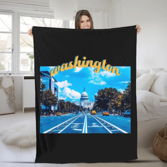 Washington DC Fleece Blankets