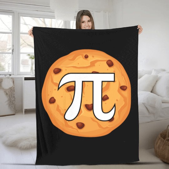 Math Pie Cookie Fleece Blankets