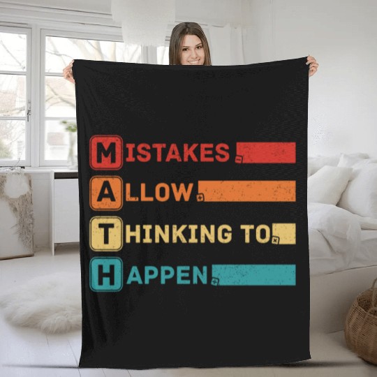 Best Math Art Calculus Algebra Math Geek Lover Fun Fleece Blankets