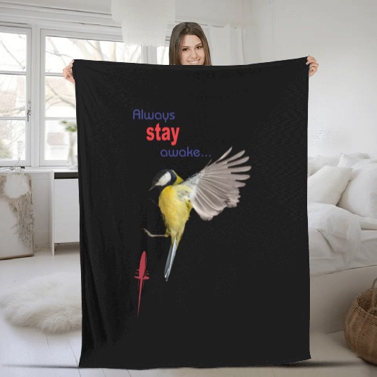 Bird in Flight Inspirational Design Fleece Blankets