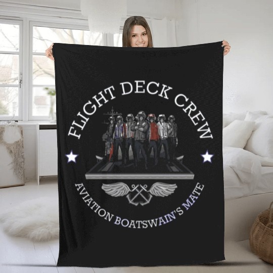 Aviation Boatswain Mate Navy Aircraft Carrier Ab A Fleece Blankets