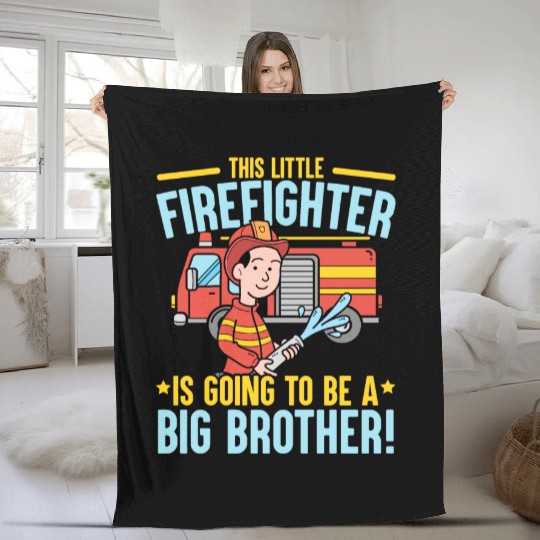 Firefighting Fireman Firefighter Fire Firewoman Fleece Blankets