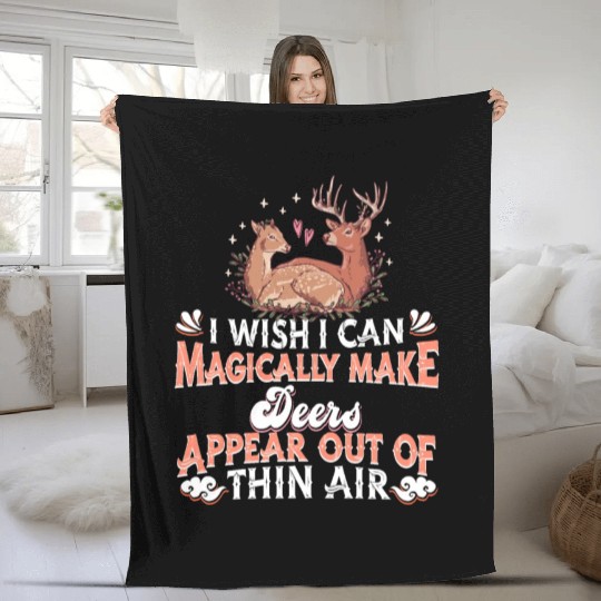 Deer Reindeer Fleece Blankets