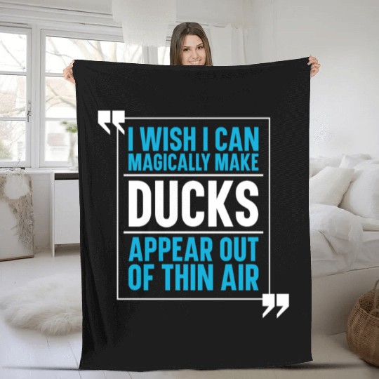 Duck Breeder Goose Farmer Fleece Blankets