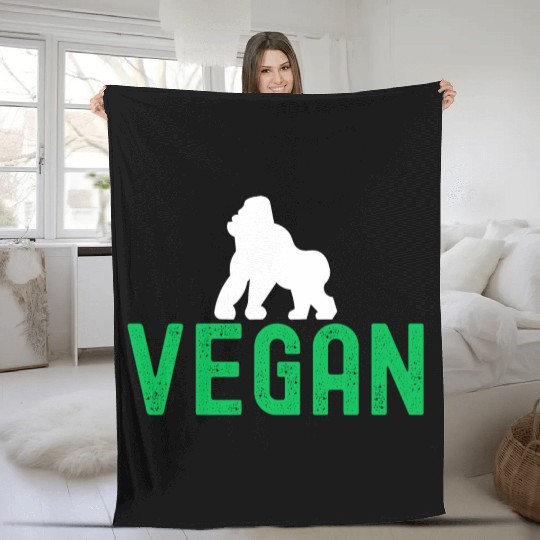 VEGAN Gorilla Fleece Blankets