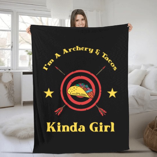 Archery & Tacos Archer Fleece Blankets