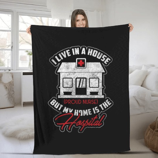 Hospital Heart Nursing School Medical Assistant Fleece Blankets