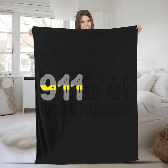 Dispatcher Emergency 911 Is My Work Number Fleece Blankets
