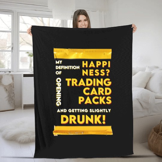 My Definition of Happiness Trading Cards Drinks Fleece Blankets