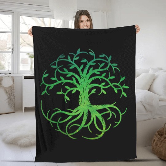 Celtic Tree of Life Fleece Blankets
