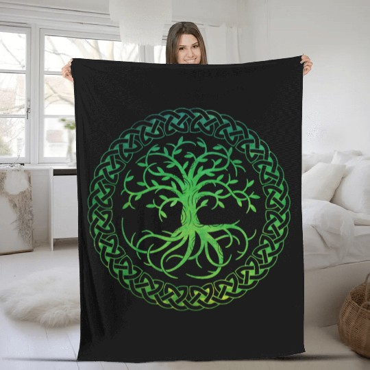 Celtic Tree of Life Fleece Blankets