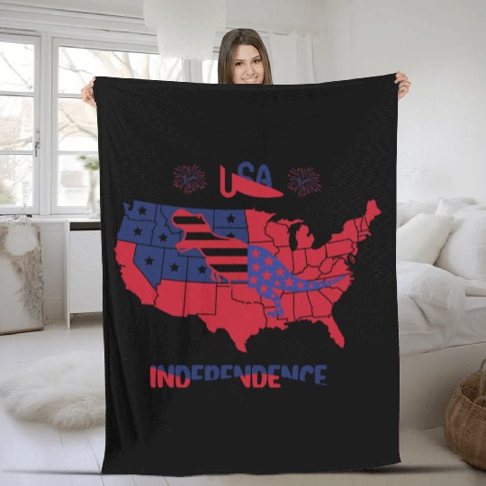 USA Independence Fleece Blankets