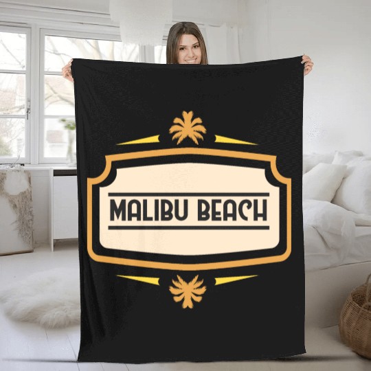 Malibu Beach Fleece Blankets