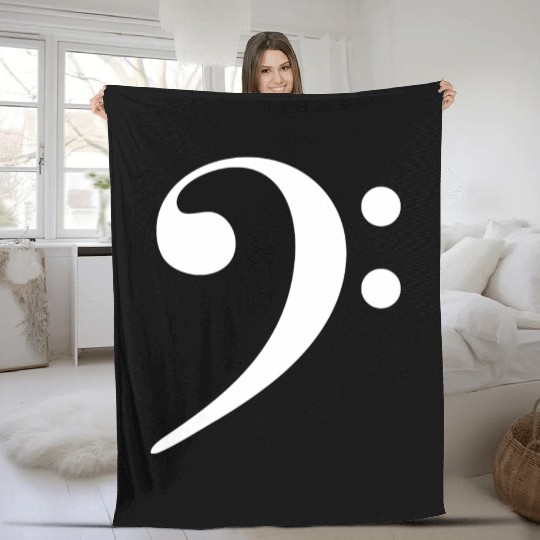 Bassline Beat Bass Player Drummer F Clef Fleece Blankets
