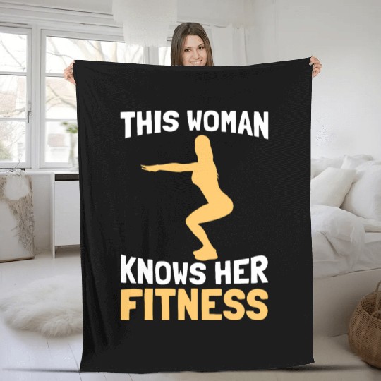 Fitness Gym Workout Fleece Blankets