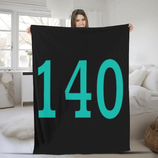 140 Blue Number Crew Fleece Blankets