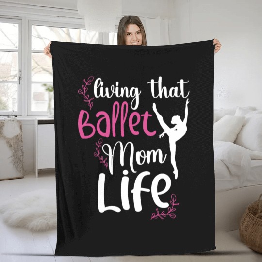 Ballet Ballerina Dance Dancer Dancing Ballet Gift Fleece Blankets