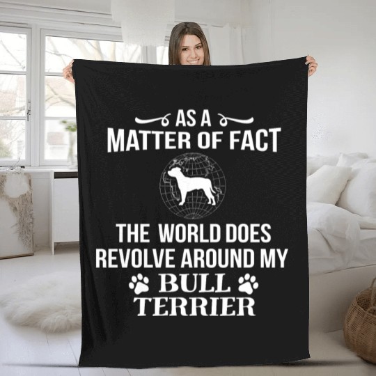 Bull Terrier Owner Dog Puppy Love Fun Cool Gift Fleece Blankets