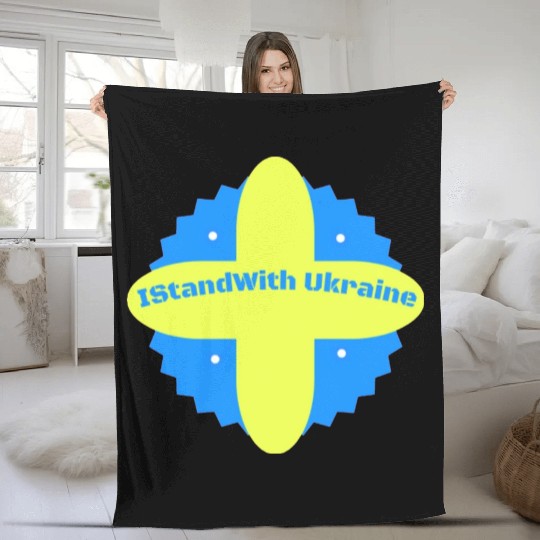 I Stand With Ukraine Fleece Blankets
