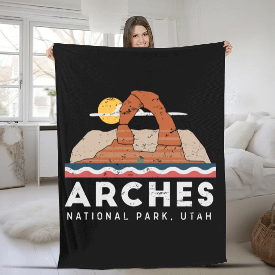 Arches National Park T Fleece Blankets