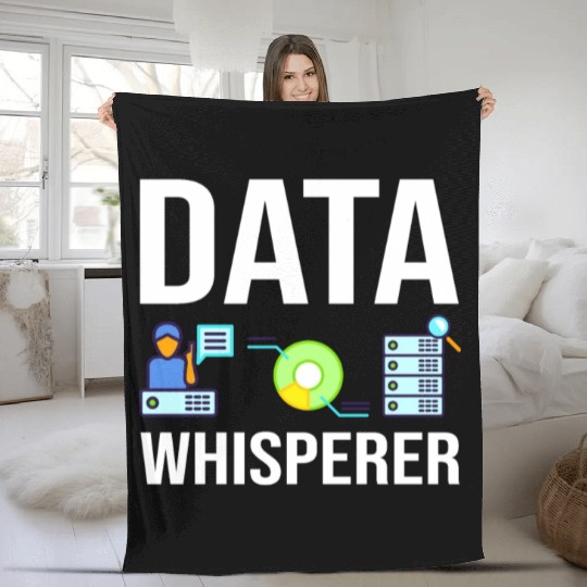 Data Scientist Analyst Statistic Beginner Science Fleece Blankets