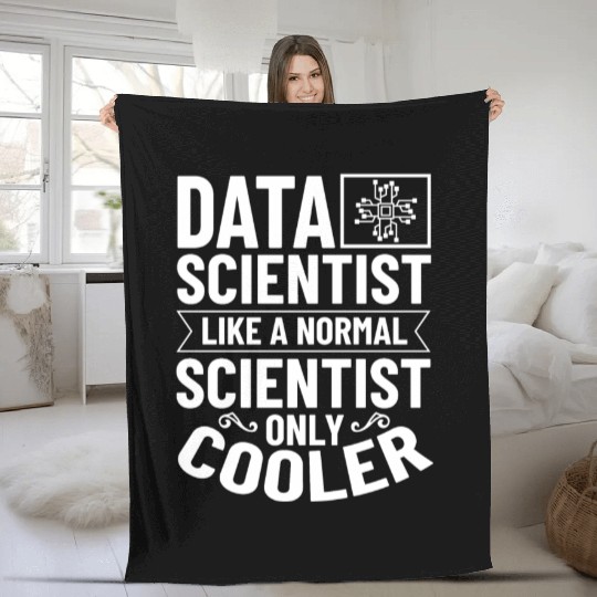 Data Scientist Analyst Statistic Beginner Science Fleece Blankets