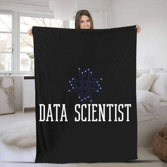 Data Scientist Analyst Statistic Beginner Science Fleece Blankets