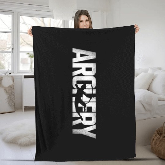 Archery Bow Archer Vintage Archery Fleece Blankets