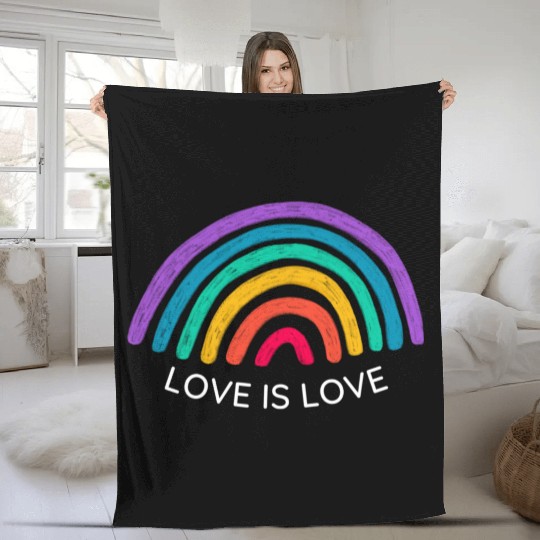 Love is Love Fleece Blankets