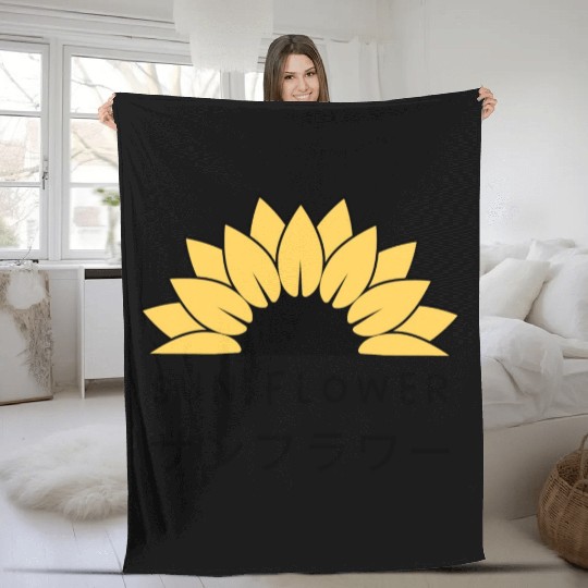 Sun Flower Fleece Blankets