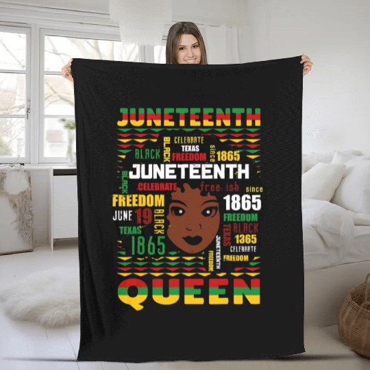 Juneteenth Black History Day Pride Gift Fleece Blankets