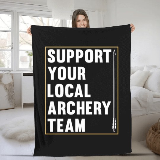 Archery Archer Bowman Fleece Blankets
