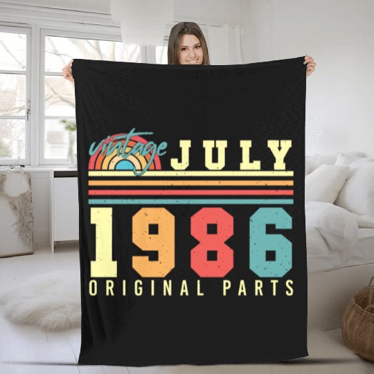Original July 1986 Fleece Blankets
