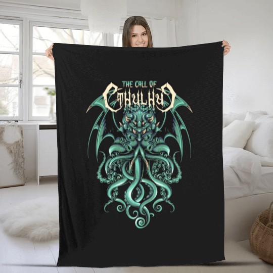 cthulhuc octopus Fleece Blankets