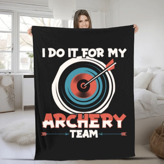 Archery Archer Bowman Fleece Blankets