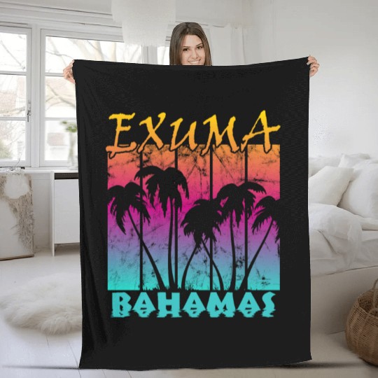 Exuma Bahamas Fleece Blankets