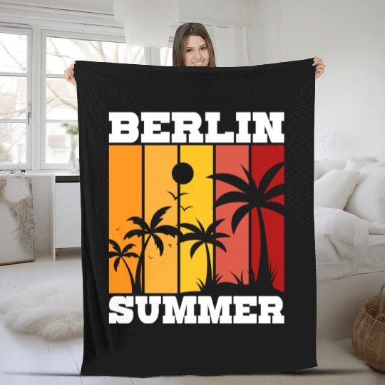 Berlin summer Fleece Blankets