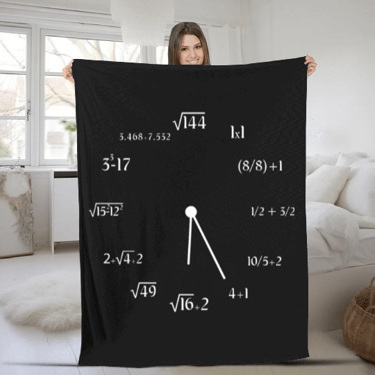 Math Meme Math Formula Meme Math Clock Fleece Blankets