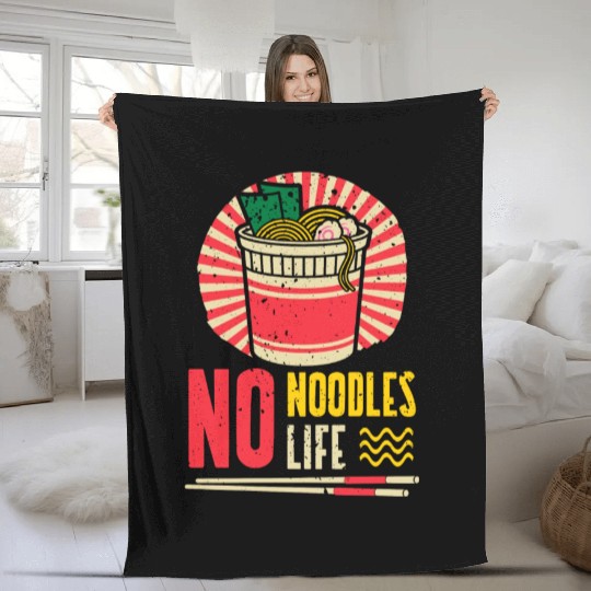 No Noodles No Life | Ramen Lover | Japan Culture Fleece Blankets