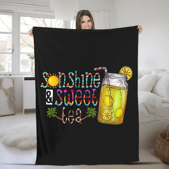 Sunshine Sweet Tea Fleece Blankets