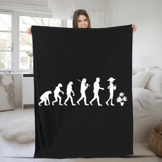 Planting Evolution Gift Fleece Blankets